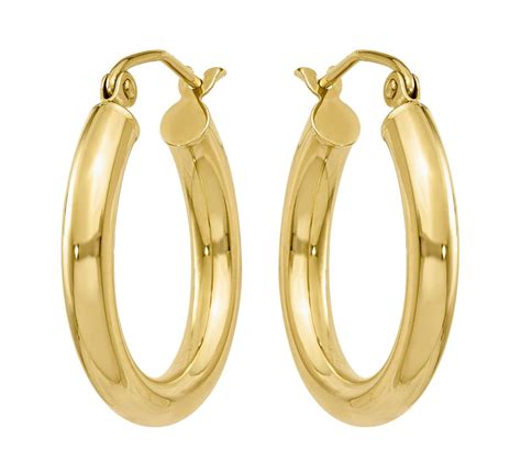 jtv 14k gold hoop earrings.